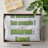 Witziger Text Seidenpapier (Geschenk)