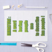 Witziger Text Seidenpapier (Handwerk)