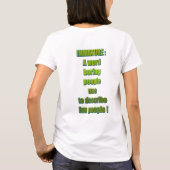 Witziger Text T-Shirt (Rückseite)