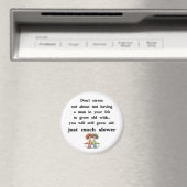 Witziger Text über Frauen und Männer Magnet (In Situ (Geschirrspüler))