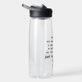 Witziger Text über Frauen und Männer Trinkflasche (Rechts)
