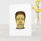 Witziger Typ macht es schwierig Karte (Gelbe Blume)