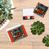 Witziger Typ, seien Sie freundlich und farbenfroh Mitteilungskarte