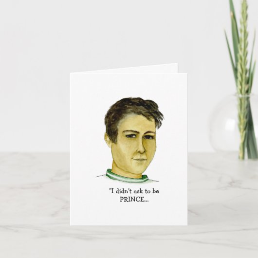 Witziger Typ, wenn die Krone passt Karte (Vorderseite)