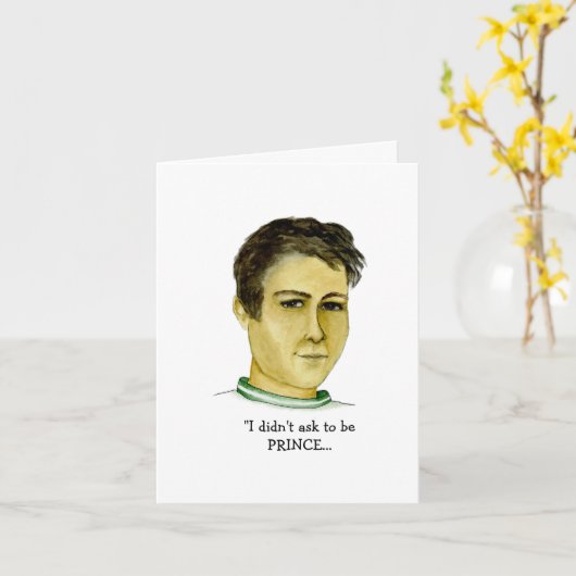 Witziger Typ, wenn die Krone passt Karte (Gelbe Blume)