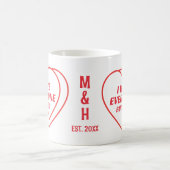 Witziger Valentinstag Ich hasse alle außer dir Kaffeetasse (Mittel)