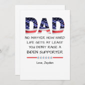 Witziger Vater, du hast keinen Liberalen großgezog Einladung (Vorne/Hinten)