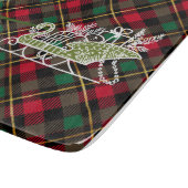 witziger Weihnachts-Deer Topiary Sleigh Schneidebrett (Ecke)