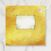 Witziger Weihnachtsbaum  Geschenkanhänger (Rückseite)