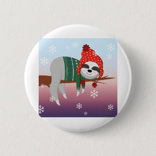 witziger Weihnachtsschläger Button