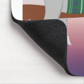 witziger Weihnachtsschläger Mousepad (Ecke)