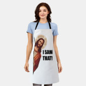 Witziger Zitat Jesus Meme, sah ich, dass Jesus Schürze (Getragen)