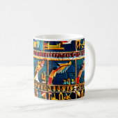 Witziges Ägypten Hieroglyphen Tasse Sets (VorderseiteRechts)