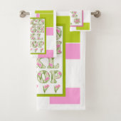 Witziges Alphabet, Alphabet der Blume, Alphabet Badhandtuch Set (Insitu)