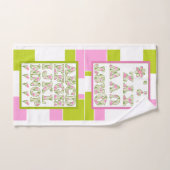 Witziges Alphabet, Alphabet der Blume, Alphabet Badhandtuch Set (Handtuch)