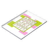 Witziges Alphabet, Alphabet der Blume, Alphabet Notizblock (Linke Seite)