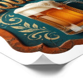 Witziges Bier ERFORDERLICH Poster (Ecke)