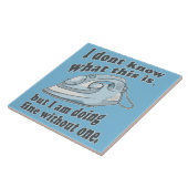 Witziges Bügeldesign Ich hasse Bügeln Fliese (Seite)