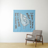 Witziges Bügeldesign Ich hasse Bügeln Wandteppich (Beispiel (Horizontal))