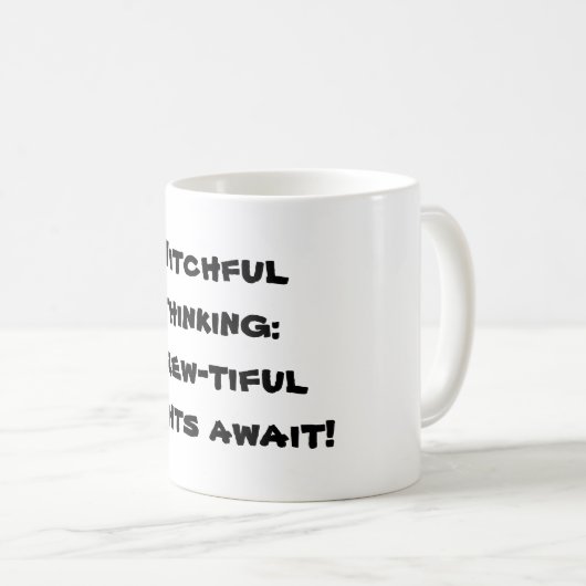 Witziges Denken: schöne Nächte Kaffeetasse (VorderseiteRechts)