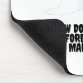 Witziges Design _ Braut verfolgt Groom _ Dont Pani Mousepad (Ecke)