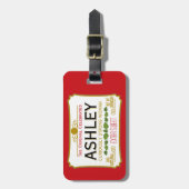 Witziges Design für ernsthaft süße Frau - rot Gepäckanhänger (Vorderseite vertikal)