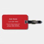Witziges Design für ernsthaft süße Frau - rot Gepäckanhänger (Rückseite horizontal)
