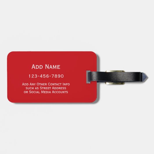 Witziges Design für ernsthaft süße Frau - rot Gepäckanhänger (Rückseite horizontal)