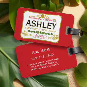 Witziges Design für ernsthaft süße Frau - rot Gepäckanhänger