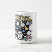 witziges Design für Überdenker Kaffeetasse (Mittel)