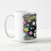witziges Design für Überdenker Kaffeetasse (Links)