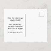 Witziges einzigartiges Zitat Wir haben neue Adress Postkarte (Rückseite)