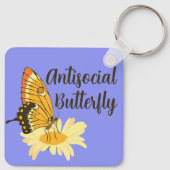 Witziges Geschenk für die Einführung antisozialer  Schlüsselanhänger (Rückseite)