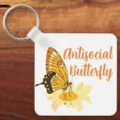 Witziges Geschenk für die Einführung antisozialer Schlüsselanhänger (Vorderseite)