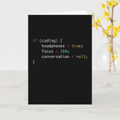 Witziges Geschenk für Programmierer | Kopfhörer Karte (Gelbe Blume)