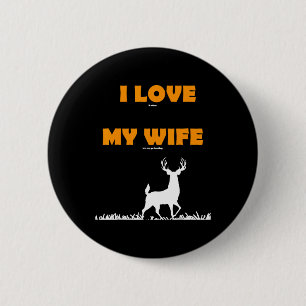 Witziges Geschenk ich Liebe es, wenn meine Ehefrau Button