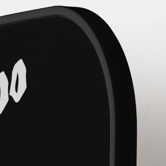 Witziges Gespenst Halloween vergangener Zeichn Pickleball Schläger (Linke Seite)