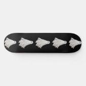 Witziges Gespenst Halloween vergangener Zeichn Skateboard (Horizontal)