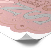Witziges graues Güte-Slogandesign Poster (Ecke)