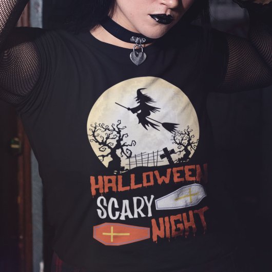 Witziges Halloween Beängstigende Nachtschwärmerei T-Shirt