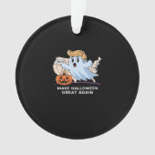Witziges Halloween Boo, Pumpkin Trumpkin, Make Hal Ornament (Vorderseite)