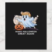 Witziges Halloween Boo, Pumpkin Trumpkin, Make Hal Weinetikett (Einzelnes Label)