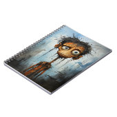 Witziges Halloween-Cartoon-Monster Notizblock (Linke Seite)