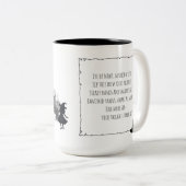 Witziges Halloween-Coffee Focus sein Hexengeschenk Zweifarbige Tasse (VorderseiteRechts)