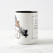Witziges Halloween-Coffee Focus sein Hexengeschenk Zweifarbige Tasse (Mittel)