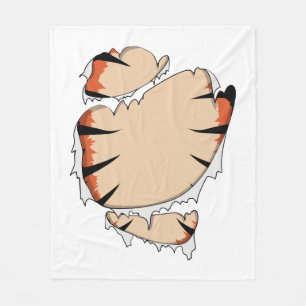 Witziges Halloween Cooles Halloween für Tiger Fleecedecke