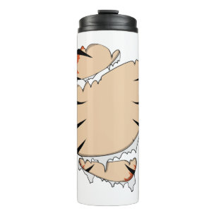 Witziges Halloween Cooles Halloween für Tiger Thermosbecher