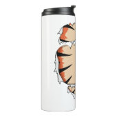 Witziges Halloween Cooles Halloween für Tiger Thermosbecher (Nach links gedreht)