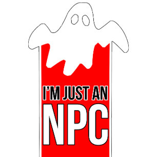 Witziges Halloween-Design, ich bin nur ein NPC T-Shirt