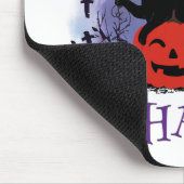Witziges Halloween gewitchte schwarze Katze Was? Mousepad (Ecke)